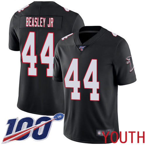 Atlanta Falcons Limited Black Youth Vic Beasley Alternate Jersey NFL Football #44 100th Season Vapor Untouchable->atlanta falcons->NFL Jersey
